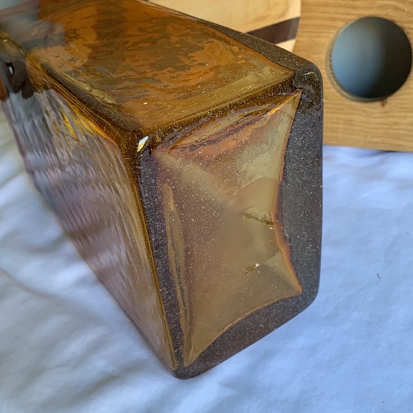 Hand Blown Seeded Glass Vase - Picture 5 of 14